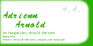 adrienn arnold business card